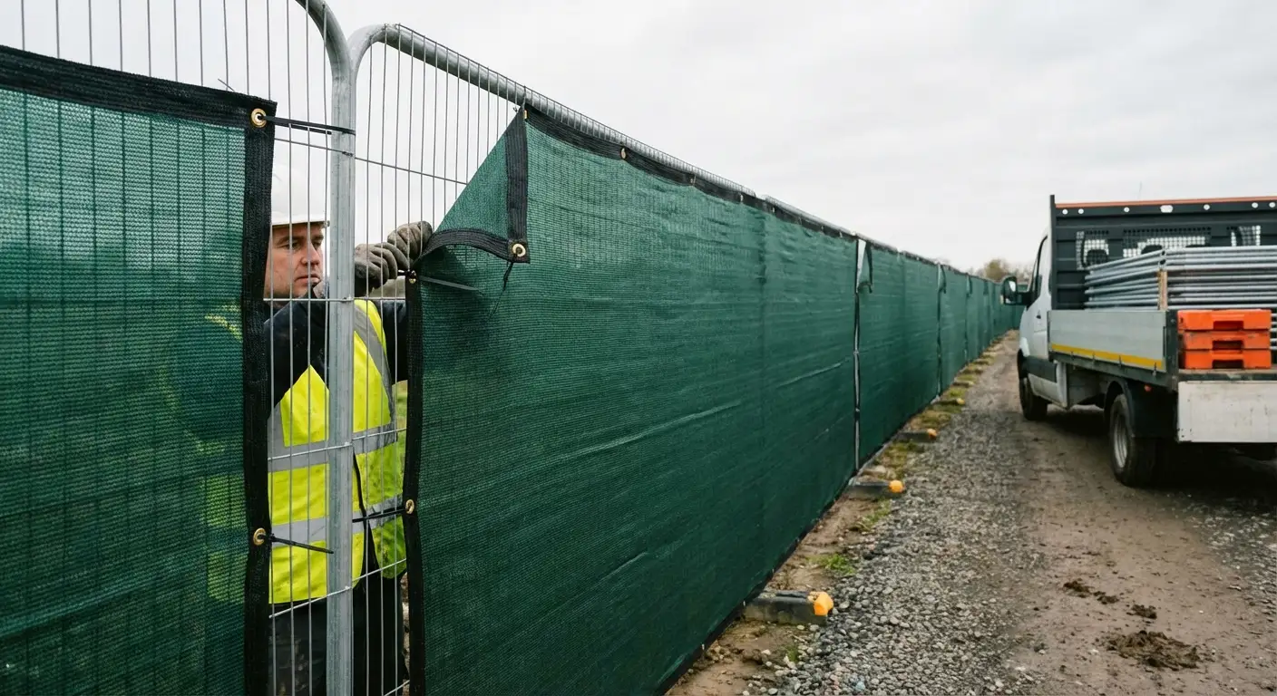 High security temporary fencing perimeter in Normal, IL