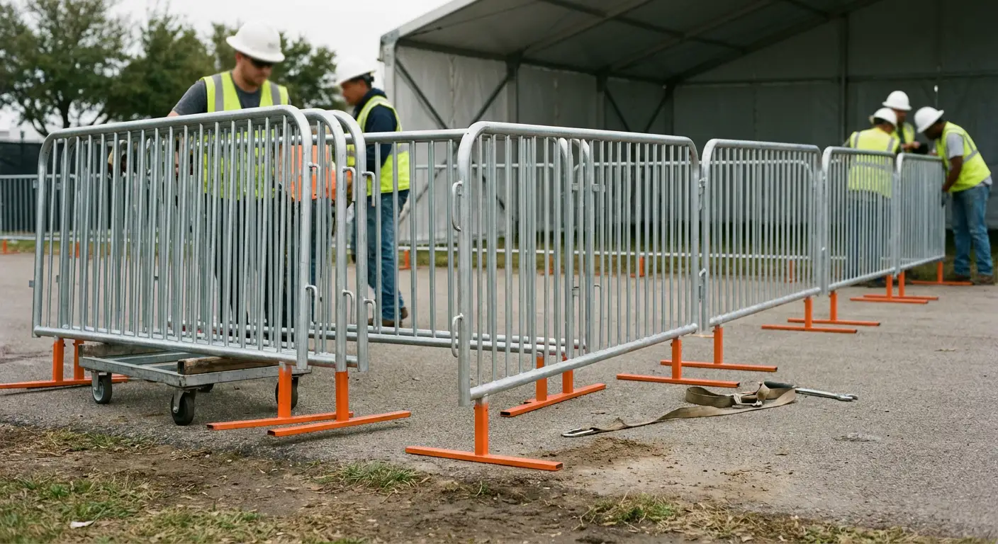 Pedestrian Barricades in Normal, IL