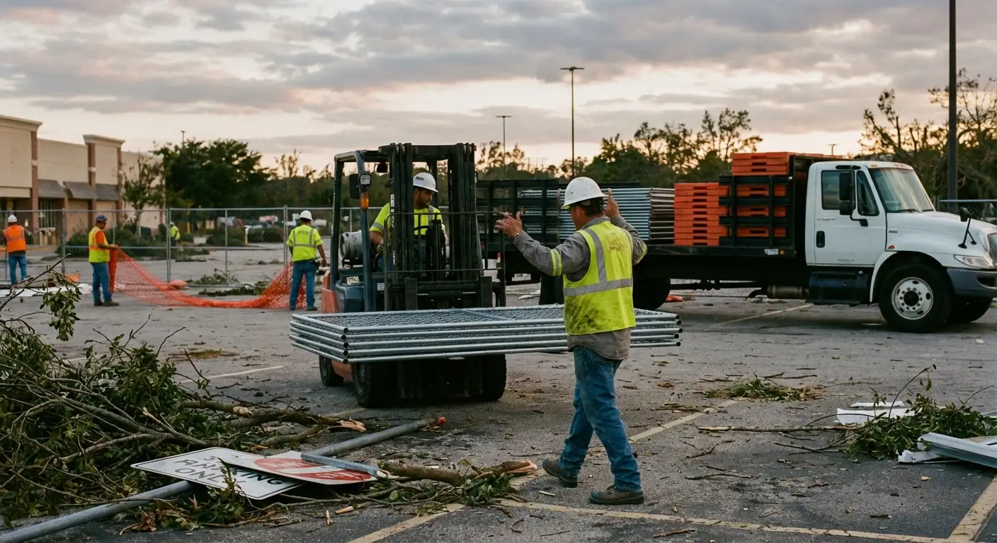 Emergency fencing deployment in Normal, IL