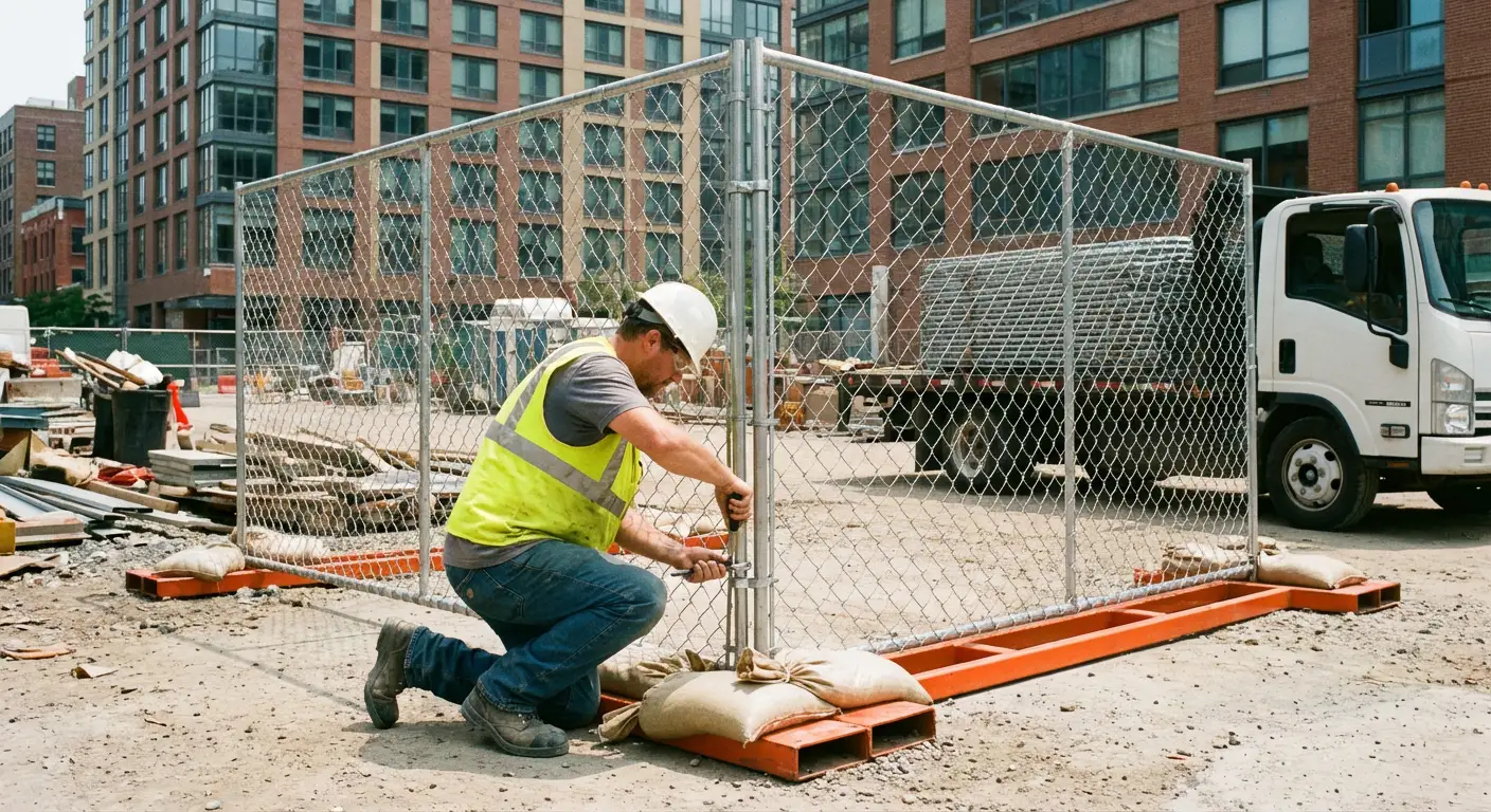 Temporary fence rental services in North Normal