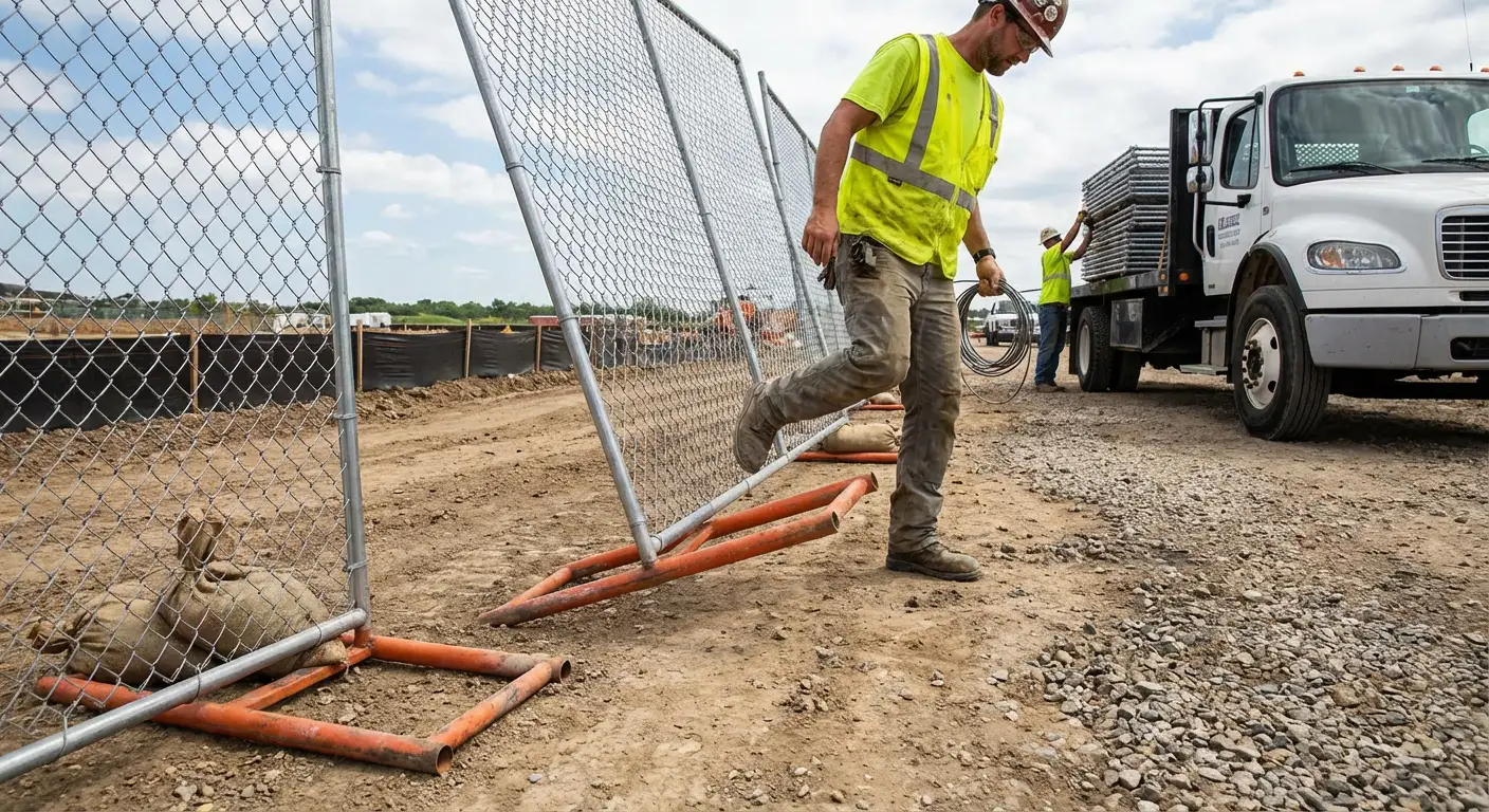 Diagram showing common crowd control barrier failure points in Normal, IL