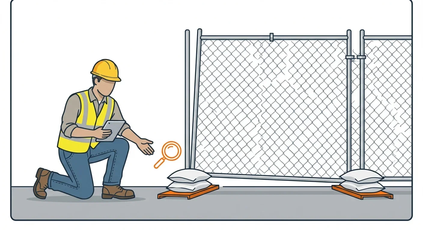 Diagram showing causes of temporary fence instability in Normal, IL